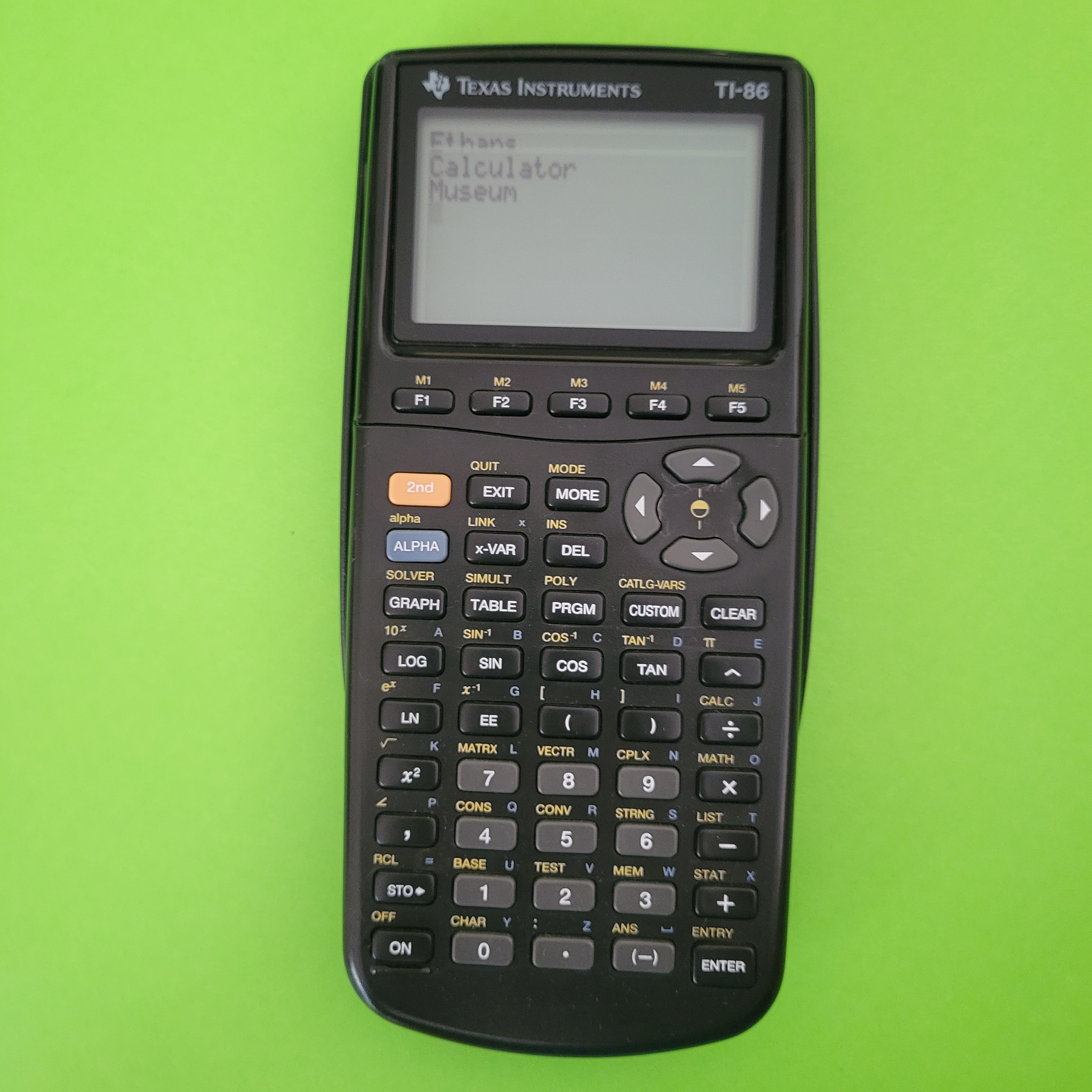 an image of a texas instruments ti-85 graphing calculator